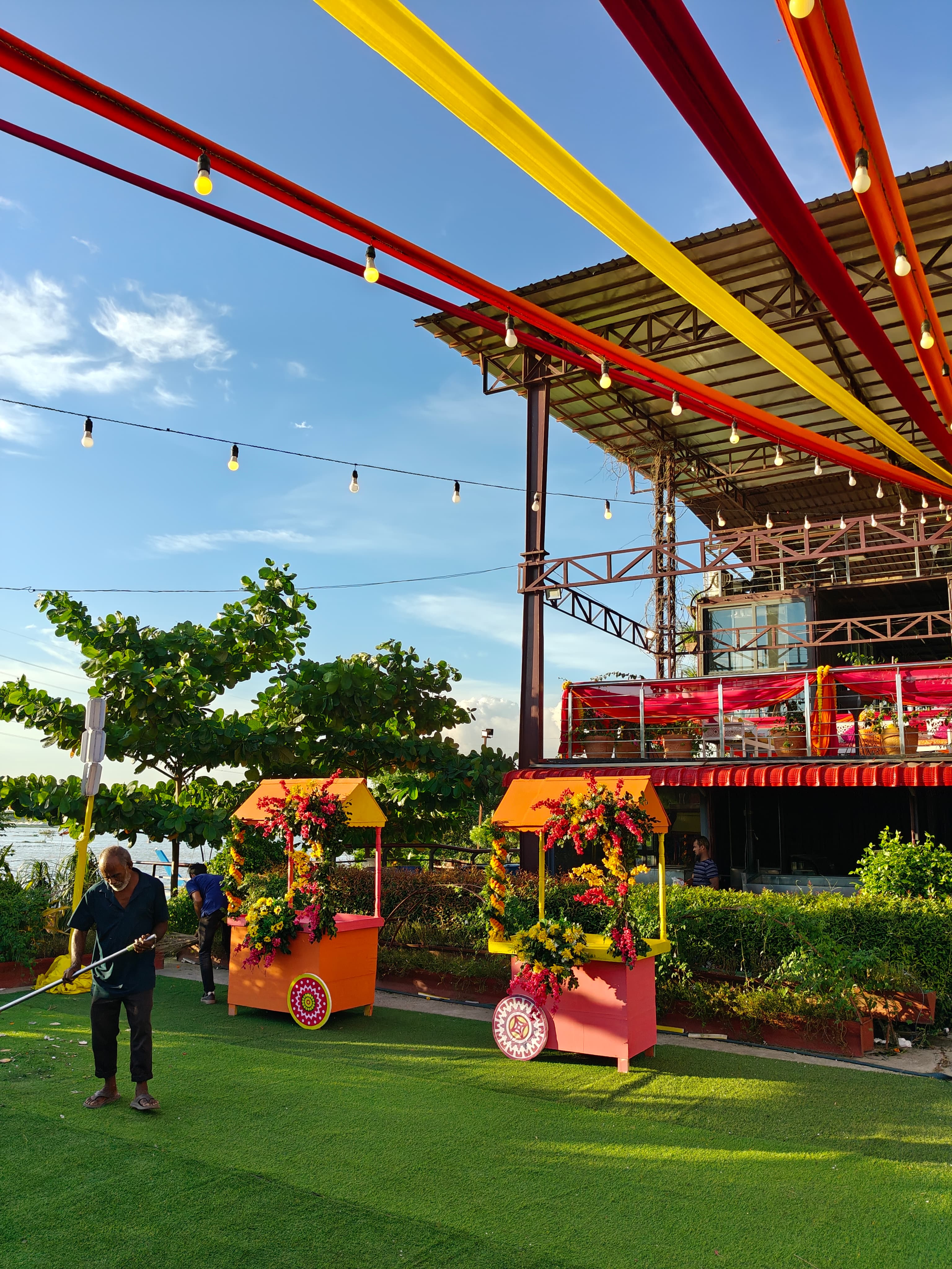 Restaurant terrace view